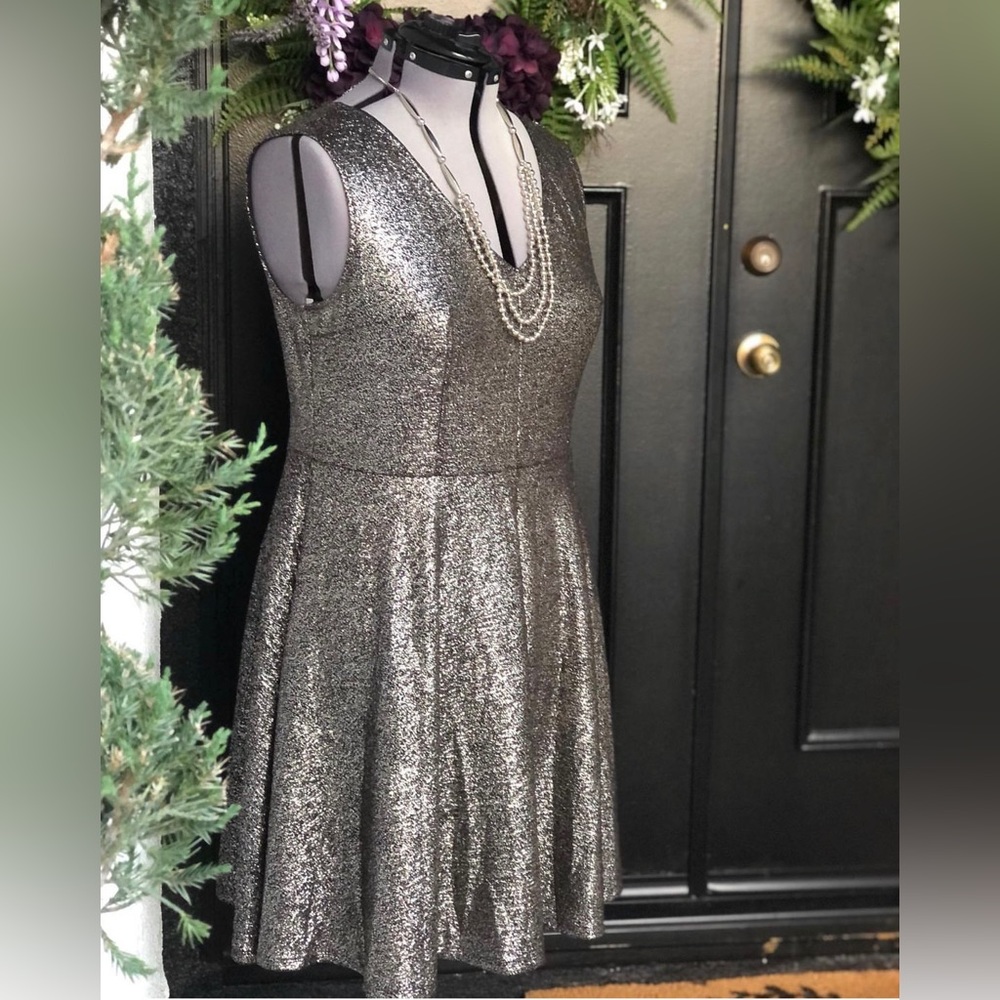 Midi Torrid Dress - Silver